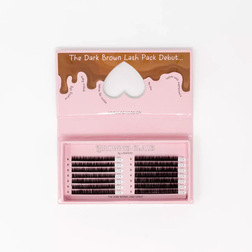 Brownie Glaze Lash Tray (Dark Chocolate Brown)